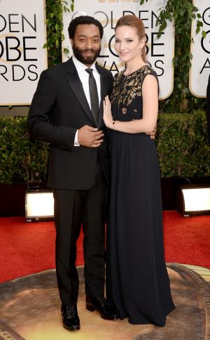 2014 Golden Globes - Red Carpet - Chiwetel Ejiofor & Sari Mercer